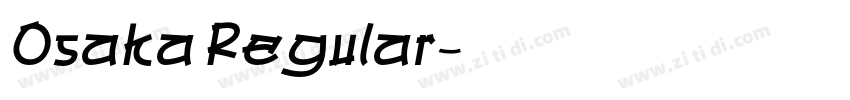 Osaka Regular字体转换